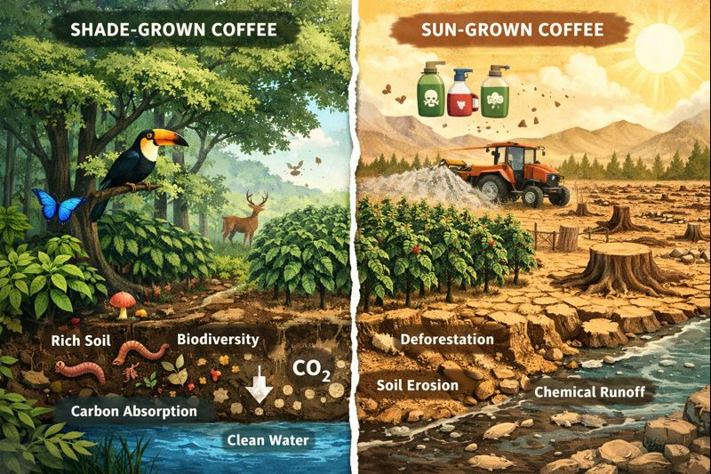 Brewing Balance: How Coffee Farming Choices Shape the Environment